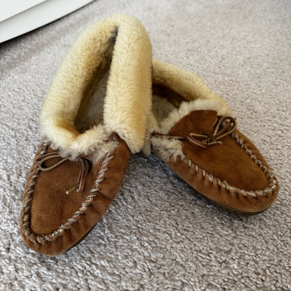LL Bean Wicked Good Moccasin Slippers